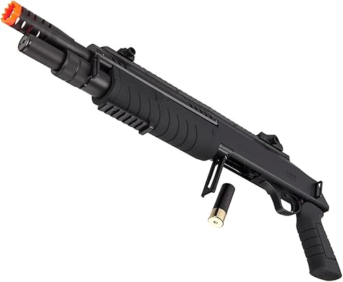 Miniatura 10 de Airsoft High FPS Shot Gun Pump Action Tri-Shot BO Manufacture FABARM STF Airsoft Shotgun wFixed Stock -