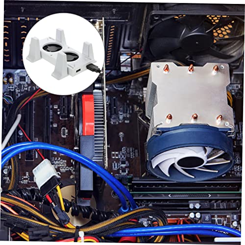 Support vertical pour ventilateur de refroidissement et sauvegarde de données USB - 3