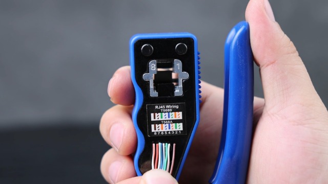 Hiija RJ45 Crimp Tool Pass Through - Cat5 Cat5e Cat6 Krimptang voor
