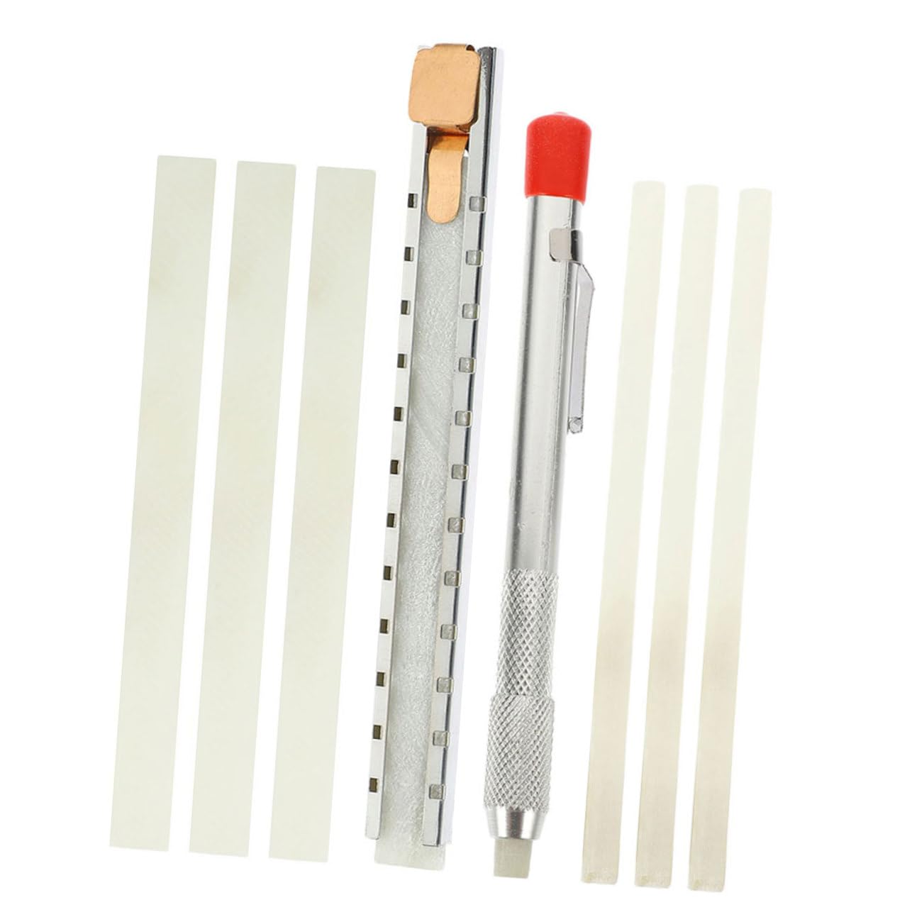 SHINEOFI 3 Juegos Tiza de Soldador con Soporte Lápiz de Tiza de Jabón Natural Azulejos y Superficies