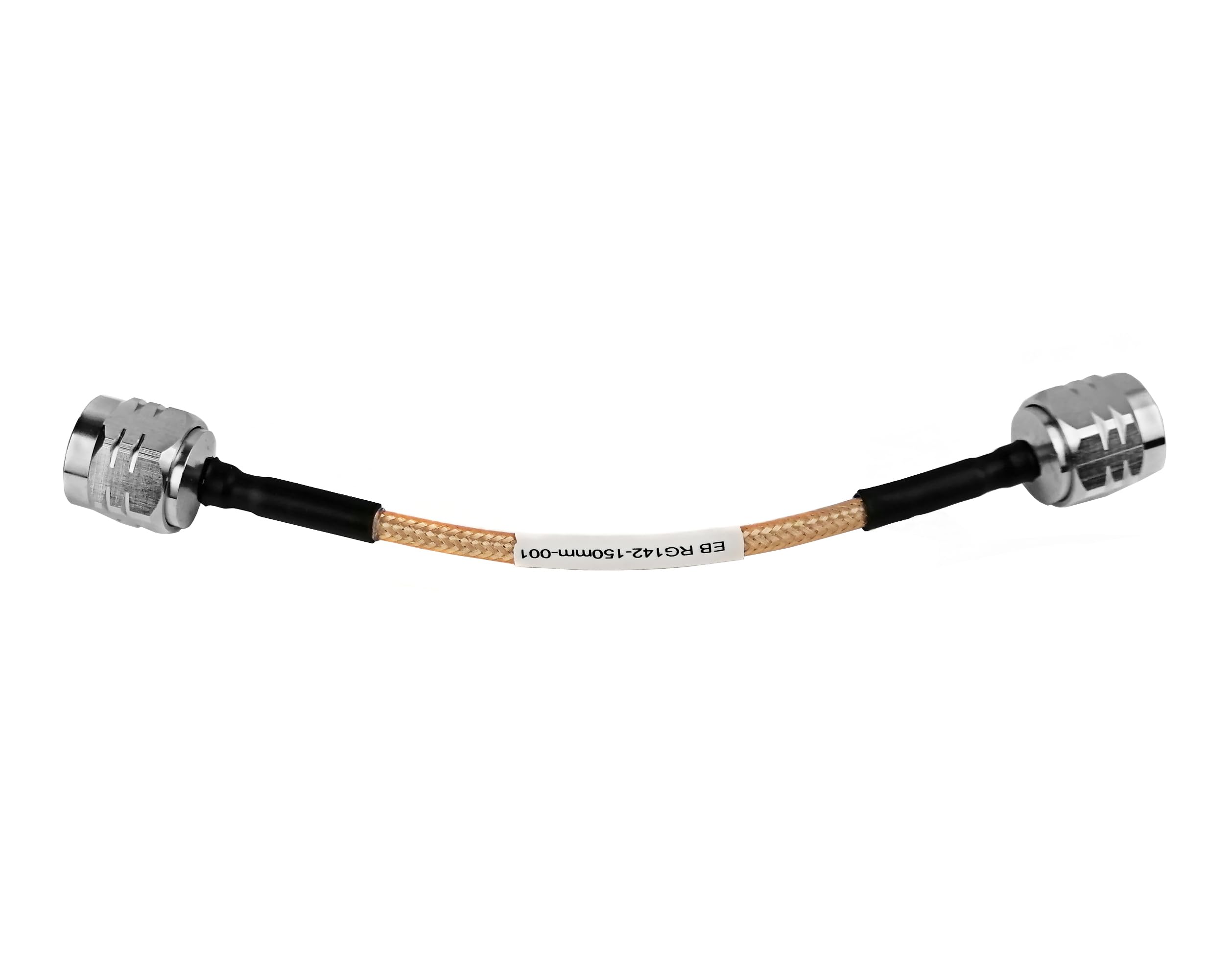 Kabel koncentryczny RG142 o niskiej stracie do wzmacniaczy sygnału komórkowego i systemów antenowych – 50 omów, średnica 4,95 mm,(1ft)