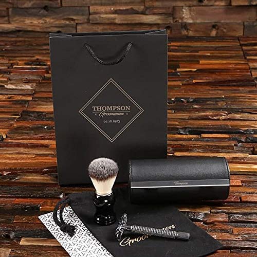men's travel shaving set
