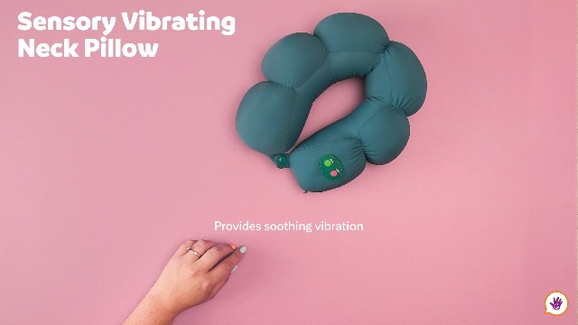 Amazon.com: Fun and Function Sensory Vibrating Neck Pillow - Vibrating  Pillow for Kids, Teens & Adults - Great for Travel