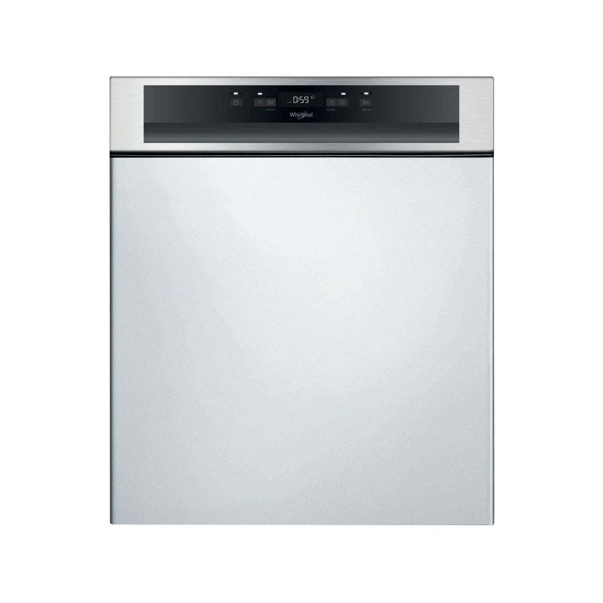 Lave vaisselle encastrable Whirlpool WBC3C26X - Lave vaisselle integrable 60 cm / 46 decibels - 14 couverts - Intégrable bandeau : Inox [Classe énergétique E]