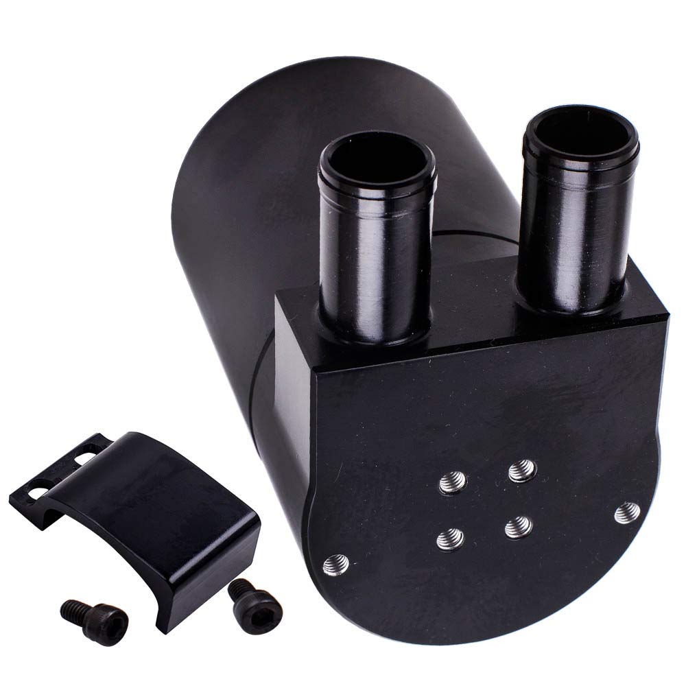 Black Billet Aluminum Oil Catch Can Tank Bottle for BMW N54 0.2L/200ml 19mm