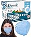 20x FFP2 Maske Farbe Hellblau CE Zertifiziert Filterklasse BFE ≥99% FFP2 Masken SANITIZIERTE Einzeln versiegelte ISO 13485 Atemschutzmaske CE Hergestellt verpackt in Italien