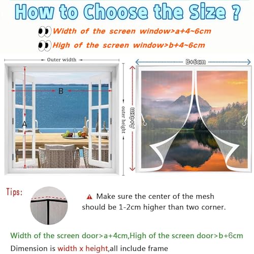 Moustiquaire de fenetre magnétique blanche 152 x 50 anti insecte - 7
