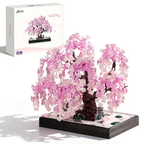 Wise Block Cherry Blossom Bonsai Tree Building Set for Adults 900 PCS
