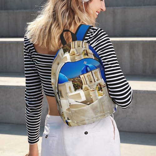 Mochila de día para fin de semana Santorini estampado mar 7
