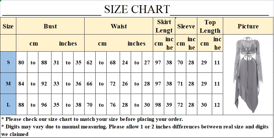 Women's Fashion 2-piece Y2K Long-sleeved Lace-up Top Lace-up MIDI Skirt 2-piece Casual Wrap Mesh Split Hem Dress3