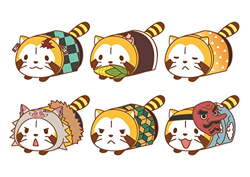鬼滅の刃 × ラスカル もちころりん ぬいぐるみマスコット BOX商品 1BOX=6個入、全6種類のサムネイル