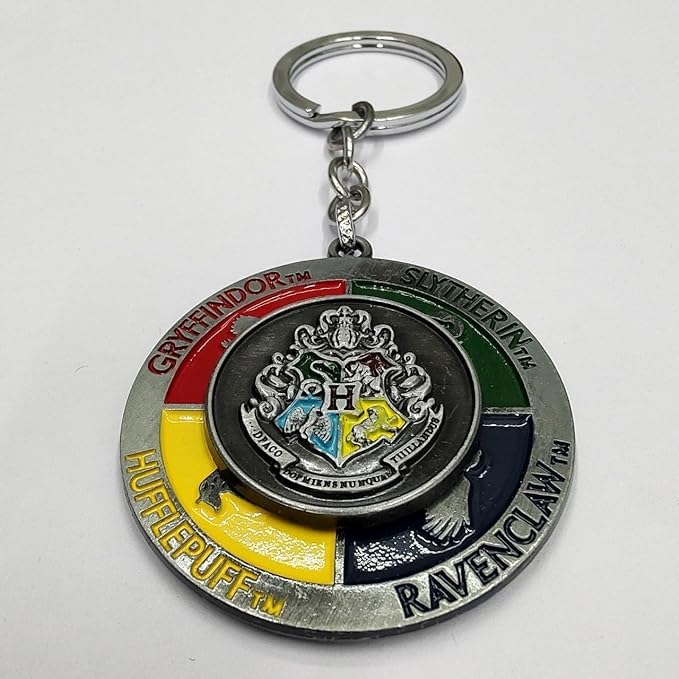 Image of Fashion fusion Harry Potter Rotating Metal Keychain for Car & Bike | Metallic Rotating Unique Keychain Keyring for Gifting