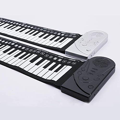 YUKM Roll-up Piano Silicone 49 Touches Roll Up Piano Keyboards Hand Roll Piano Cadeaux Éducatifs,Blanc - Les Beatles, Paul McCartney, John Lennon, RIngo Starr, George Harrison YUKM Roll-up Piano Silicone 49 Touches Roll Up Piano Keyboards Hand Roll Piano Cadeaux Éducatifs,Blanc – Image 7
