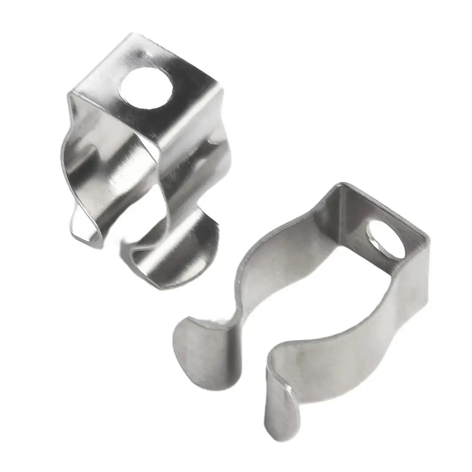 10Pcs T8/T10 Spring Clip Pipes Clamp Base Tool for 25mm/32mm Dia Tube Heavy Duty Holders Lamp Fixing Clips(T10 46mm)