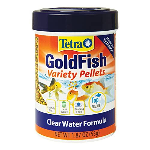 Tetra Goldfish Variety Pellets, Balanced Diet, 1.87 Ounce