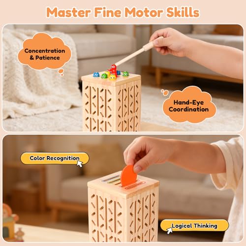 Juegos Montessori de Madera 5 en 1 para Niños 4-6 años miniatura 5
