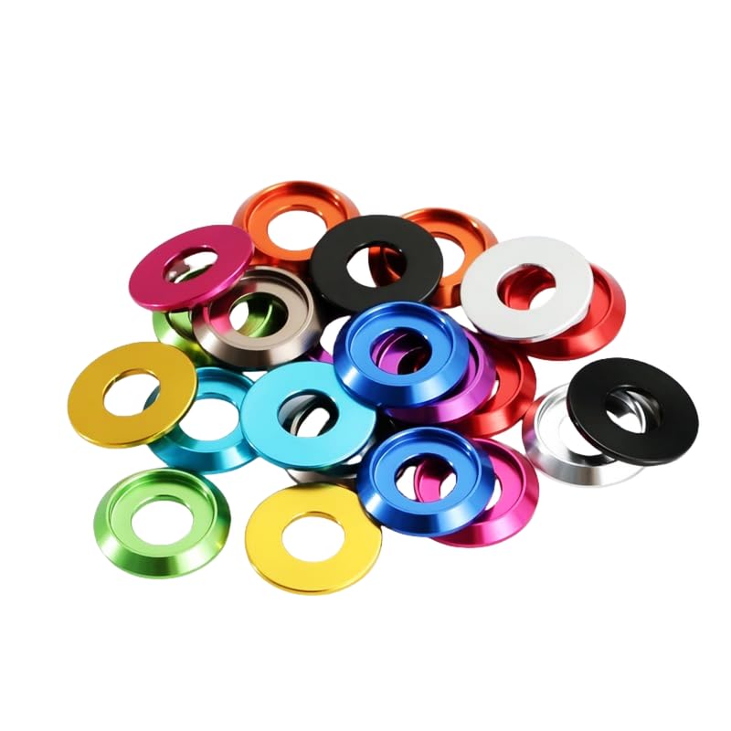 6063-T6 Hard Aluminum Alloy semicircular Head Washer 10 Pieces Mushroom Head Screw Washer pan Head Washer Drone Washer FPV Accessories Washer M2M3M4M5M6M8 ?Royal Blue, M4?