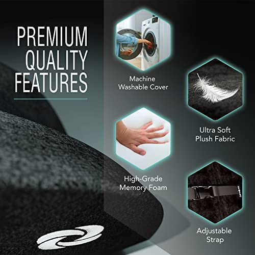 Samsonite, [Mid-Low] Back Support Lumbar Pillow For Office Chair Or Car Seat, [High Grade - Memory Foam], Boost Your Back Comfort Zone, Versatile Use Supportive Cushion With Soft Plush Cover #TOP5