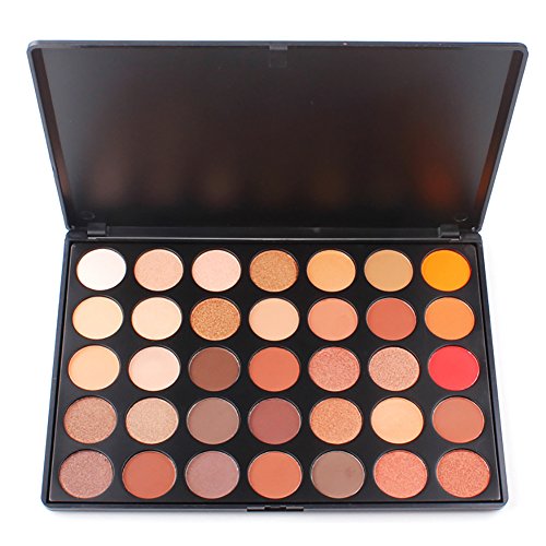 SUNSENT 35 Colors Nature Glow Eyeshadow Make up Waterproof Palette