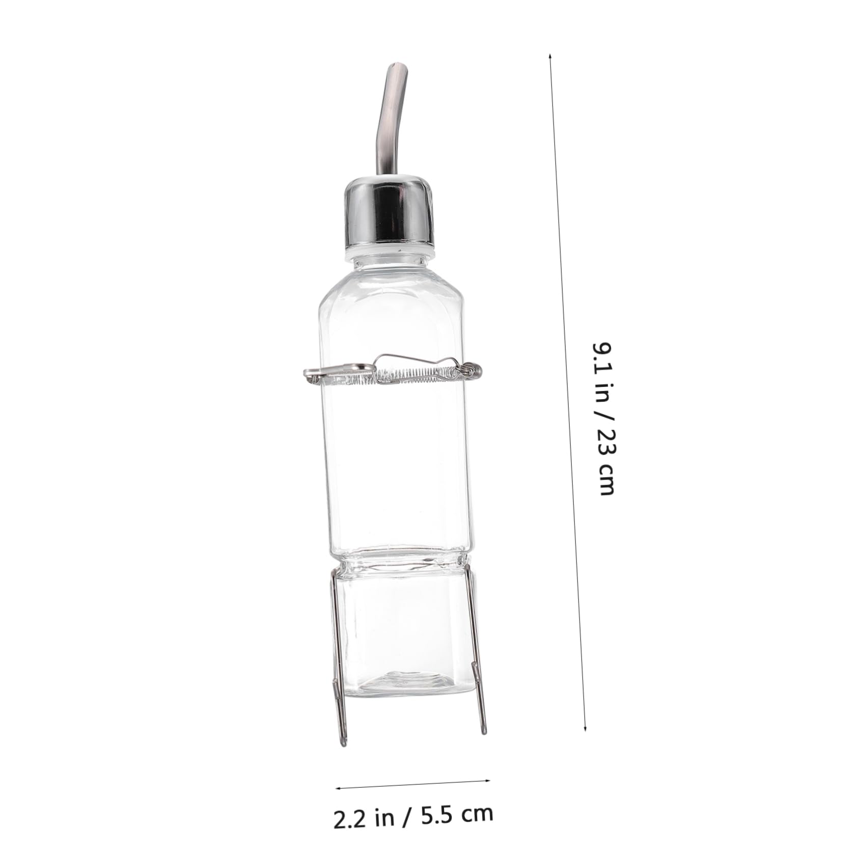 FRCOLOR 6piezas Bebedero para Mascotas De Plástico Soporte Colgante Botella De Agua para Conejos y Hámsters Sistema Antigravedad Sin Fugas para Jaulas y Uso Práctico