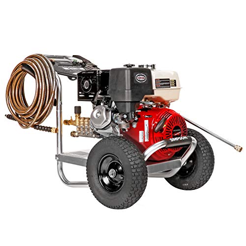 SIMPSON Cleaning ALH4240 Aluminum Gas Pressure Washer Powered by Honda GX390, 4200 PSI @ 4.0 GPM, Red