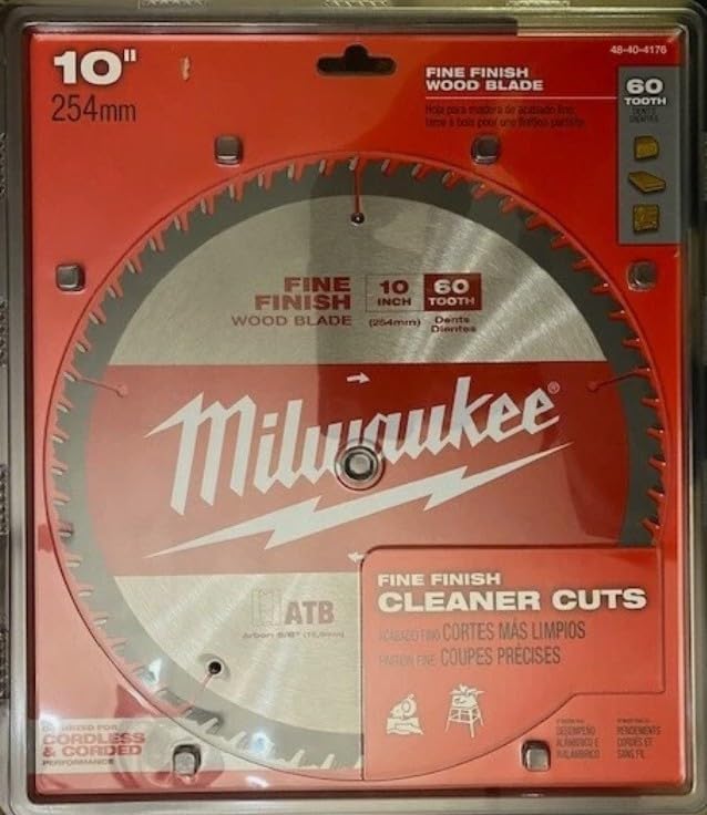 Milwaukee 10 in. x 60-Tooth Fine Finish Saw Blade