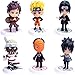 Cake Topper - YUESEN 6pcs Naruto Mini Juego de Figuras Niños Mini Juguetes Baby Shower Fiesta de cumpleaños Pastel Decoración Suministros