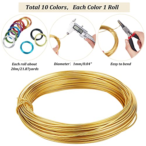 Alambre de aluminio flexible de 10 colores para moldear joyas y manualidades sin esfuerzo 4