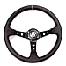Tanaka"Decked Out" Edition 350mm Deep Dish 6 Bolt PU Carbon Fiber Steering Wheel (Universal)