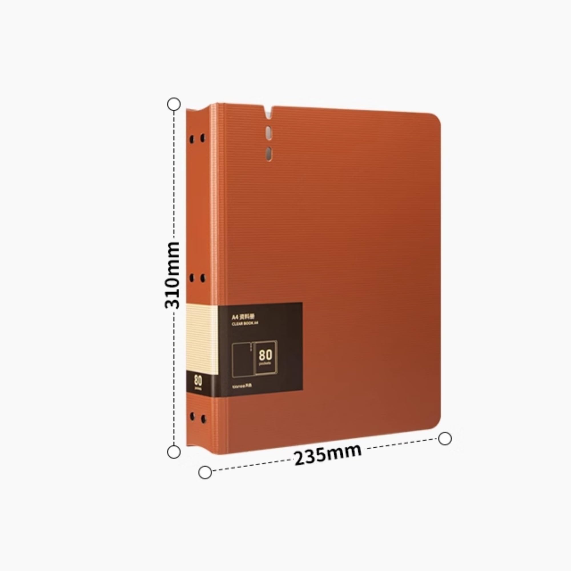 folder 5 szt. 80 stron A4 teczka z przezroczystymi wkładkami pogrubiona książka do przechowywania danych artykuły biurowe Kurtki plików(Grijs)