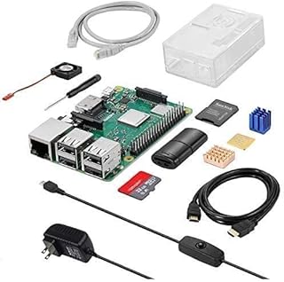 Vemico Raspberry Pi 3 Model B+ Kit with Raspberry Pi 3 B+ Board,Raspberry Pi 3 B+Case,Heatsinks,32GB SD Card,Micro SDHC Card,HDMI Cable,Network Cable,Power Supply,Cooling Fan,Screwdriver