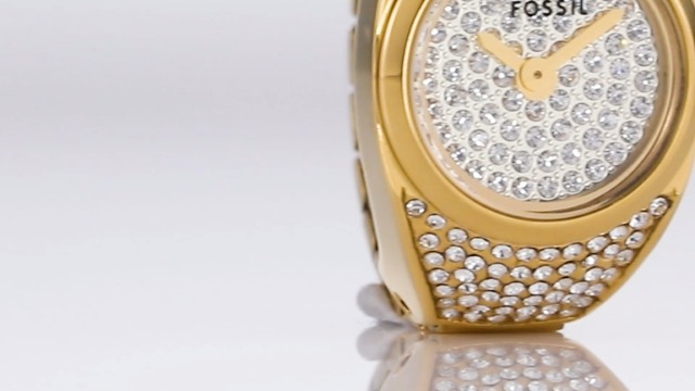Fossil Watch Ring Gold Watch ES5392 : Amazon.com.au: Clothing