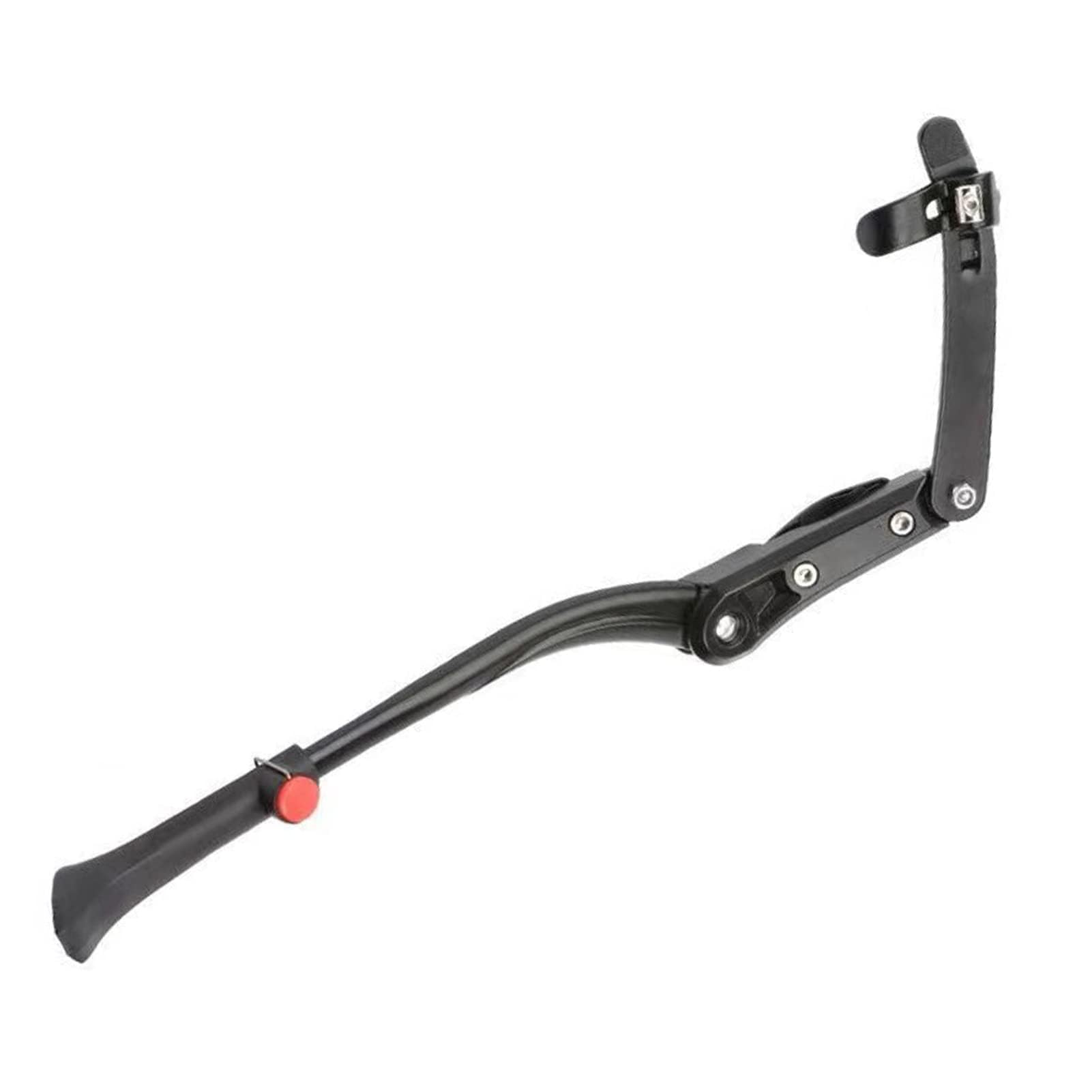 Béquille De Vélo, 48-52cm/18.90-20.47in Béquille De Vélo Latérale Arrière Réglable Universelle En Alliage D'aluminium Pour Vélo De Route De Montagne (noir)