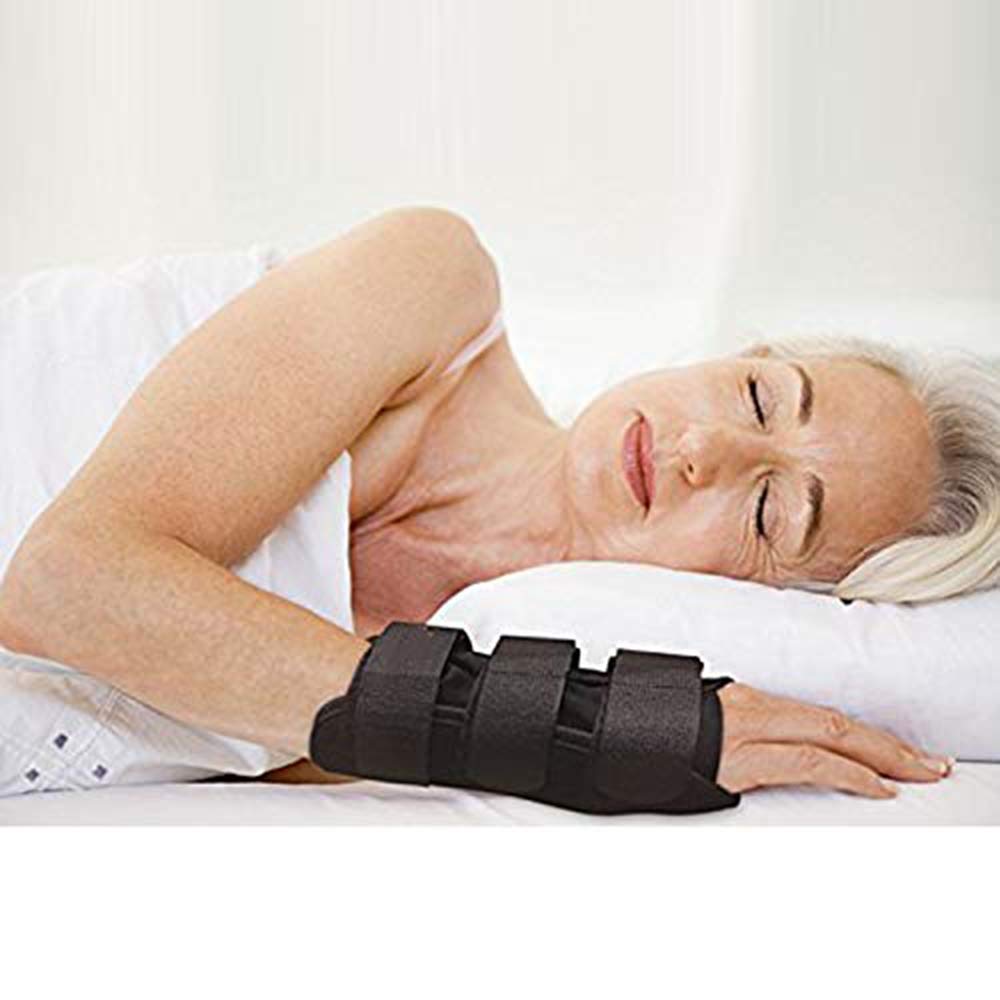 AGPTEK Tutore Notturno Per Tunnel Carpale Con Cuscinetto Memory Foam – Polsiera Per Tendinite, Mano Destra E Sinistra, Taglia XS