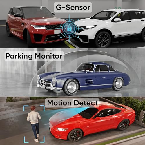 Image of iGear VueCam Full HD 1080P Car Dash Cam, Front & Rear Recording, 2.2 inch LCD, G-Sensor, Parking Mode, Motion Detection | Loop Recording, Wi-Fi App Control, Type-C, Wide Angle 140, Supports 64GB Micro SD