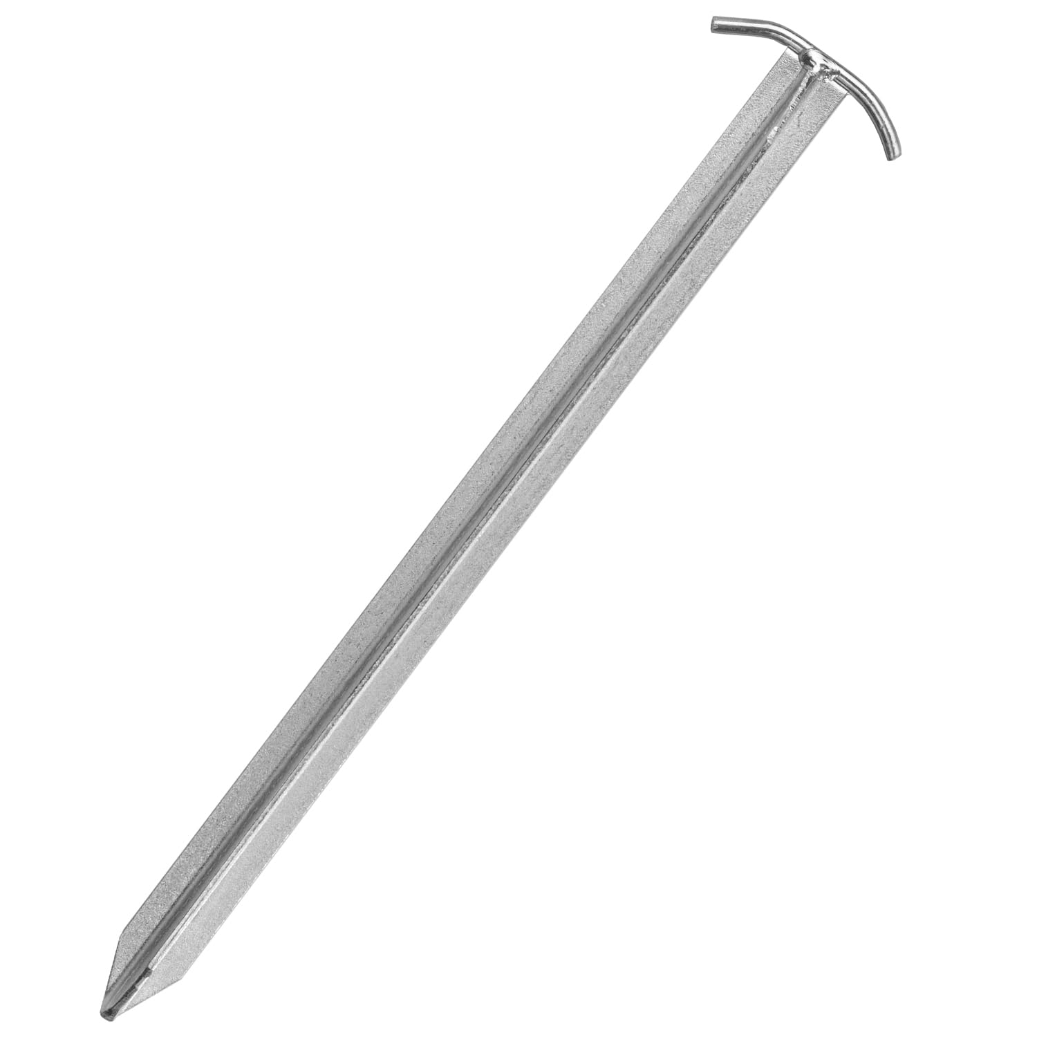 Moritz Zelthering T-Profil 20 Stück 40 cm Stahl verzinkt – Hering hart | Breite 2,5 cm und Dicke 2 cm, besonders standfest, rostgeschützt, für harte und steinige Böden, Vorzelt, Pavillon und Plane