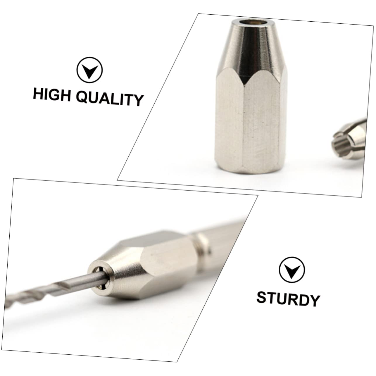 DOITOOL 6 Pcs Drill Double Ended Pin Vise Show Metal Bead Caps T Tool Watch Model Miniature Jewelry Brass