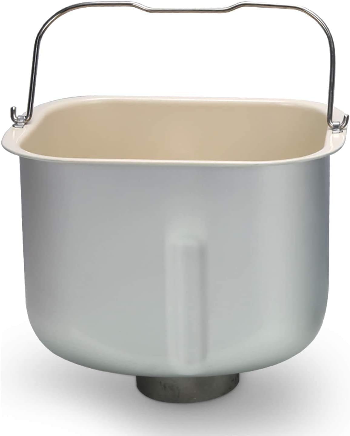 KBS Bread Maker Ceramic Pan, Bread Pan with Kneading Paddle for 2LB MBF010 Bread Machine, 5-Layer Crystal Metal Structure