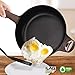 SENSARTE 12 in Nonstick Deep Frying Pan,4.9-Qt Non-Stick Saute Pan with Lid,Large Skillet Pan,Non-Stick Jumbo Cooker for All Stove Tops,Induction Compatible,PFOA Free, Black