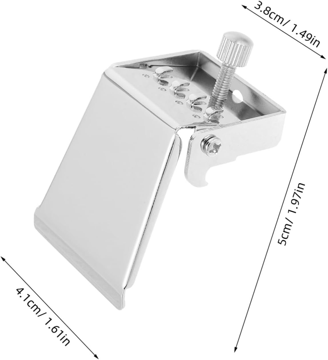 4 String Banjo Tailpiece Bridge Plate HA150 Silver Alloy DIY | Fast String Changes, Easy Install, Flexible Use, for Banjo Guitar New Build, Replacement Accessory