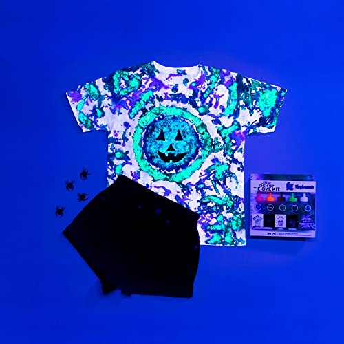 Tulip One-Step Tie-Dye Kit Easy Techniques for Fun Fabric Designs, Glow & Neon Dye Colors DIY Activity & Gift Idea, Glow-in-The-Dark - Image 15