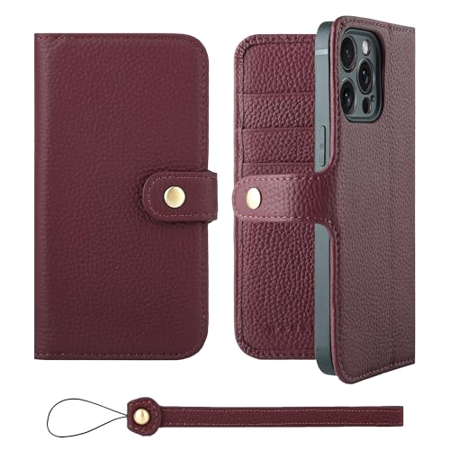 HANATORA for iPhone 15ProMax �P�[�X �蒠�^ �{�v �X�}�z�P�[�X �X�}�z �X�^���h �X�g���b�v �t�� �V�������N�J�[�t���U�[ �x���g���� �}�O�l�b�g�Ȃ� ���C�� H0XB-15ProMax-Wine �M�t�g �a���� ���� �j�� 