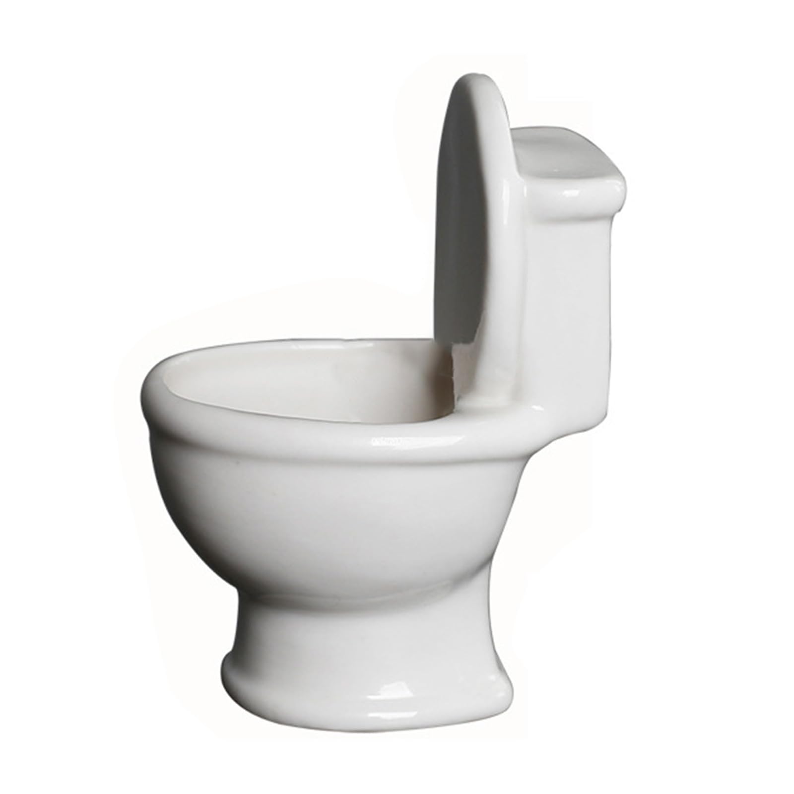 Jazuaiao Toilet Shape Holder Ceramic Stand for Bedroom Kitchen Bathroom Candlesticks Decors Birthday Gift Home Decorations