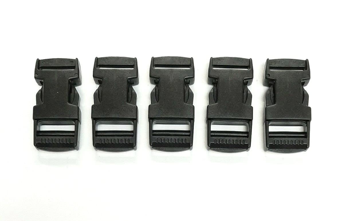 Church Products UK 20mm Plastic Side Release Buckles x2 - x100 Quick Snap Clasp Adjustable Webbing Straps Belts Bags Backpacks