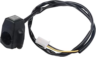 Handlebar Switch 22mm Durable ATV Motorcycle Dual Sport Quad Start Horn Kill Off Stop Switch Button Motorbike Accessories Control Handle Switches Switch Replacement (Size : Start Gray)