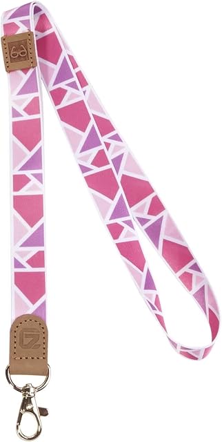 GADIEMKENSD Neck Lanyards for ID Badges Keys Keychain Wallet Holder Cell Phone Glasses Ship Cards Cute Genuine Leather Lanyards for Men and Women Long Neck Strap Pink / Purple / White