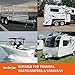 Electric Trailer Dolly,12V 350W Motorised Jockey Wheel,Ratchet Trailer Jack,Steel Motorised Jockey Wheel Trailer Mover,5000lbs Towing Capacity,23ft/min Speed,for Caravan,Boat,Trailer