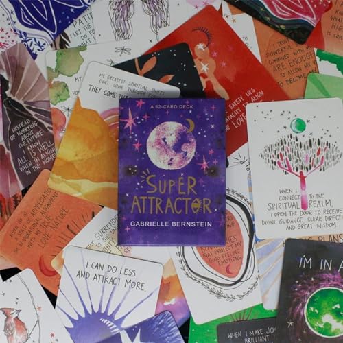 Image of DUNGRANI ENTERPRISE Tarot Cards 52 Pieces Super Attractor Tarot Cards Decks for Beginners, Classic Traditional Standard Tarot Deck Fortune Telling Game Divination Toolsfor for Adults (Super Attractor)