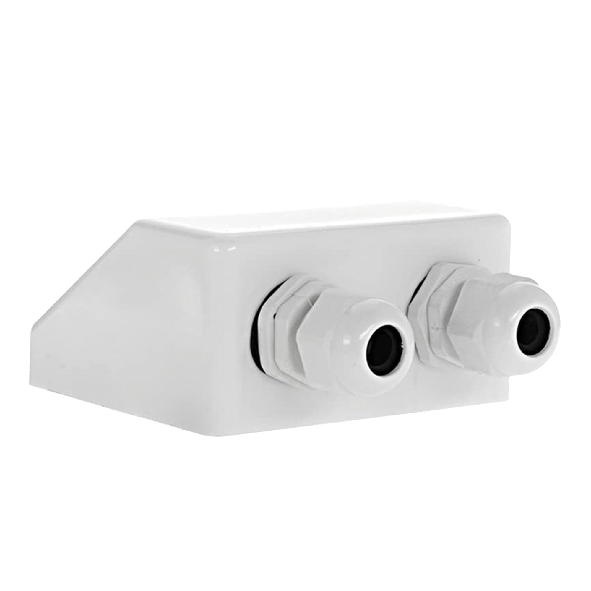 Offgridtec 2-Wege Solar Kabel Dachdurchführung für Kabeldurchmesser 3mm-12mm, Wasserdicht & Staubdicht ABS Kunststoff für Dach- und Außeneinsatz, Für Wohnmobile & Fahrzeuge, 14x10x4 cm - Weiß
