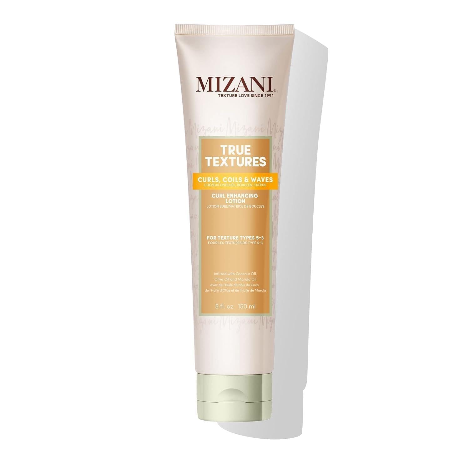 Mizani True Textures Curl Enhancing Leave In Conditioner - Moisturizing Curl Cream, Smooths and Adds Hair Shine, For Natural and Curly Hair, With Coconut Oil